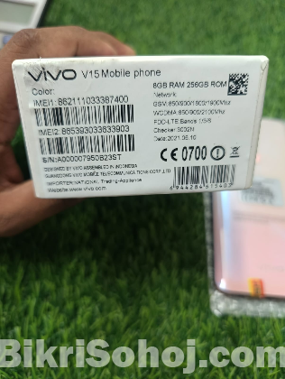 Vivo V15 Ram:8gb Rom:256gb